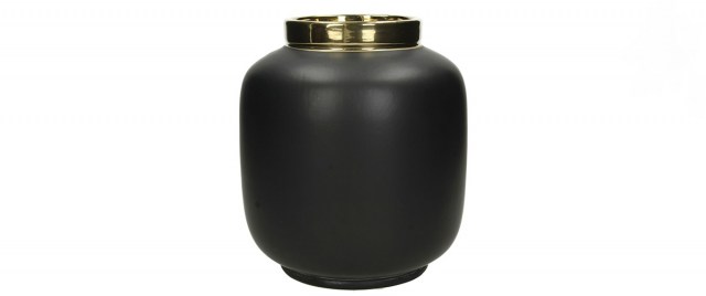 Fine Earthenware Black vase